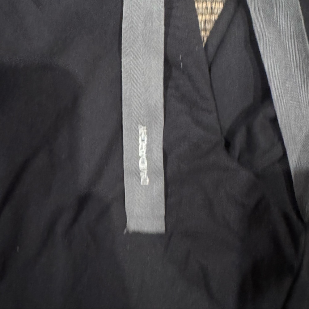 David Archy Men's Black Pajama Set with White Trim - Picture 4 of 4